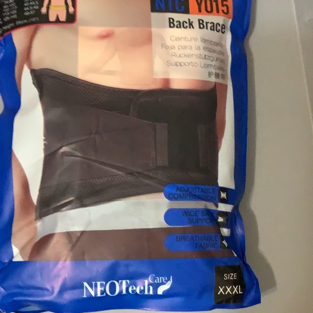 Black back brace